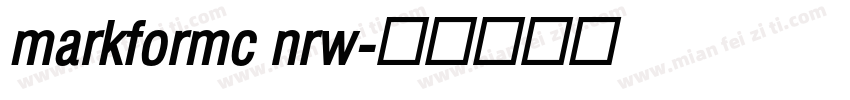 markformc nrw字体转换
